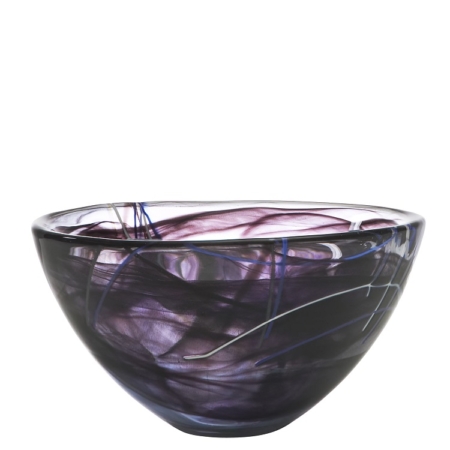 CONTRAST - Glasschale in der Größe Medium von KOSTA BODA in der Farbe schwarz