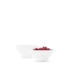 Grand Cru Schalen Ø10 cm aus weissem Porzellan 2 Stück - davon 1 gefüllt mit roten Johannisbeeren -