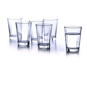 6 Grand Cru Wassergläser 22cl von Rosendahl - zum Teil gefüllt mit Wasser