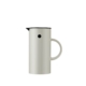 Stelton EM77 Isolierkanne 0,5 l in Sand mit schwarzem Kippverschluss und seitlichem Griff