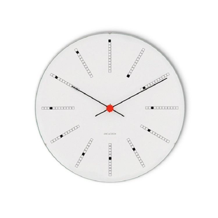 Orologio Da Tavolo Arne Jacobsen 11 Cm Bankers Originaldesign Dettagli Creativi, Grigio