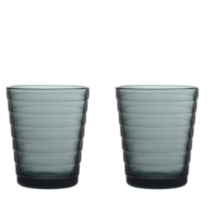 Aino Aalto Wasserglas 22cl 2 Stück - Dunkelgrau - von iittala -