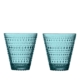 iittala KASTEHELMI Glas 30cl 2 Stück in der Farbe seeblau