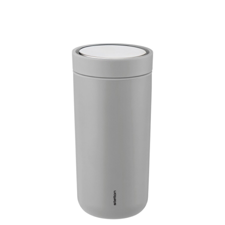 Stelton To Go Click Isolierbecher 0,4l in der Farbe SOFT light grey