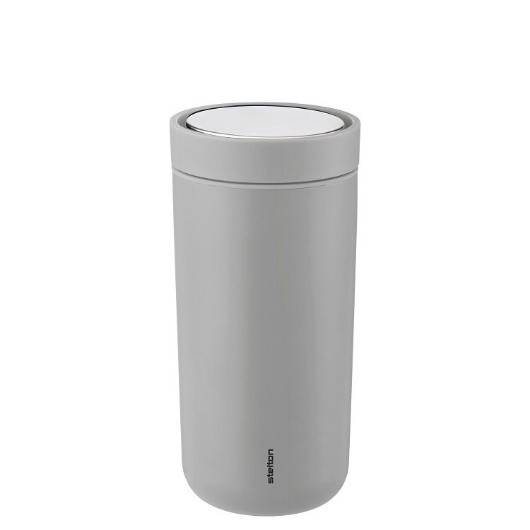 Stelton To Go Click Isolierbecher 0,4l in der Farbe SOFT light grey