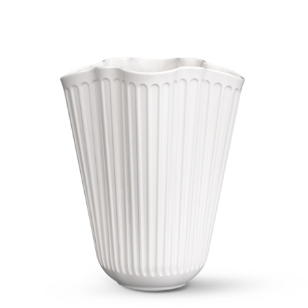 Hammershøi UNFOLD VASE von Kähler - Vorderansicht - weisse Keramik -