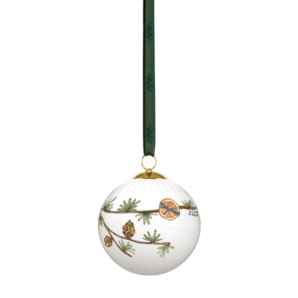 Kähler Design Weihnachtskugel 2025 aus Porzellan ø 6cm