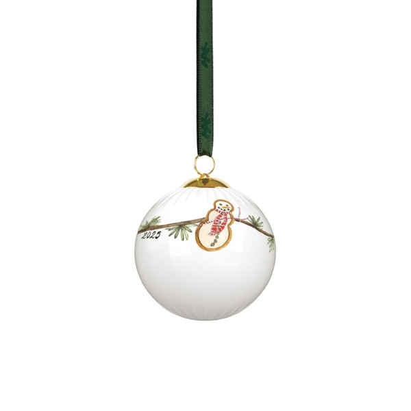 Kähler Design Weihnachtskugel 2025 aus Porzellan ø 6cm – Bild 5